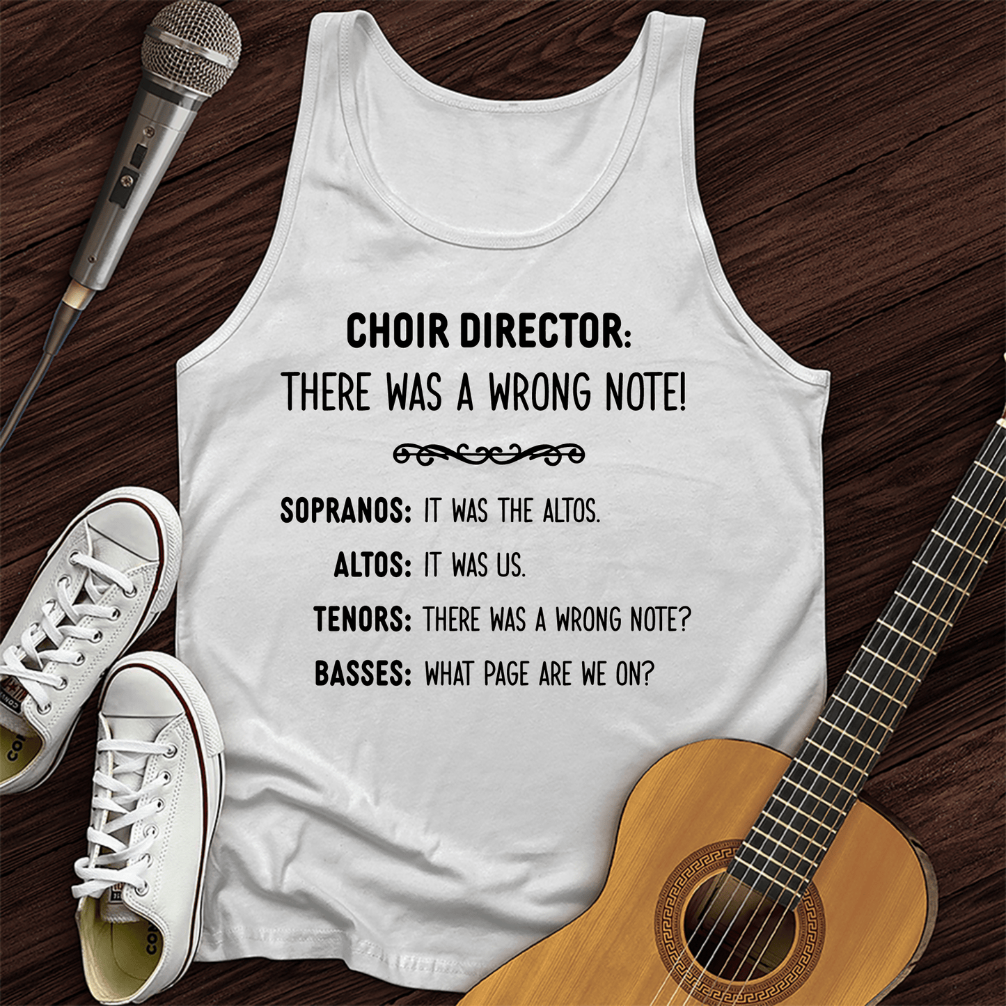 Printify Tank Top White / XS Choir Director Tank Top