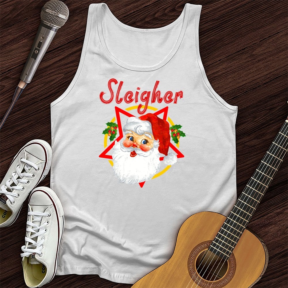 Printify Tank Top White / XS Christmas Sleigher Unisex Tank Top