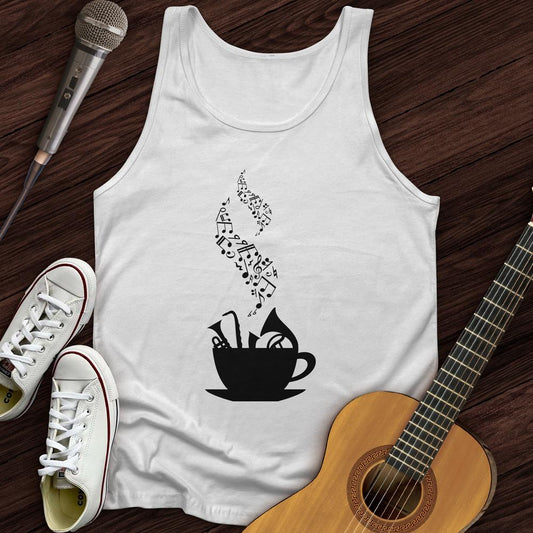 Printify Tank Top White / XS Cup of Music Unisex Tank Top