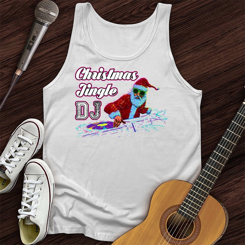 Printify Tank Top White / XS DJ Jingle Unisex Tank Top