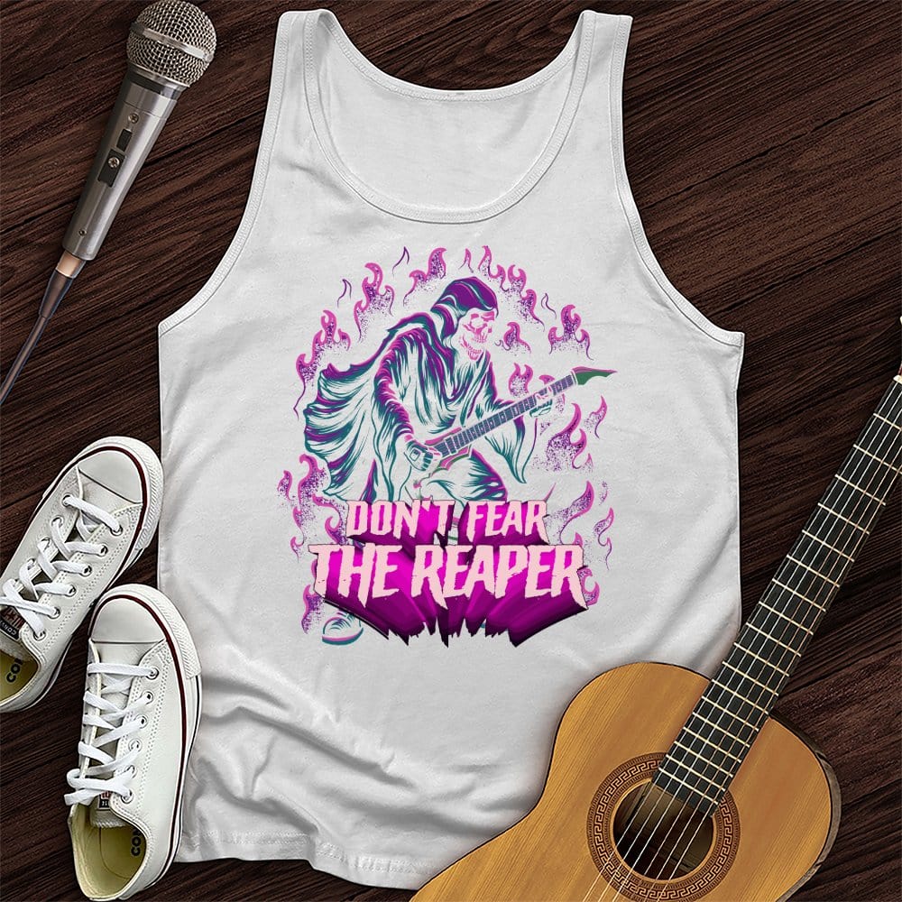 Printify Tank Top White / XS Don't Fear The Reaper Unisex Tank Top