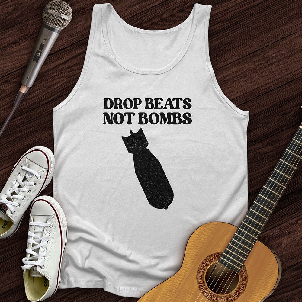 Printify Tank Top White / XS Drop Beats Unisex Tank Top