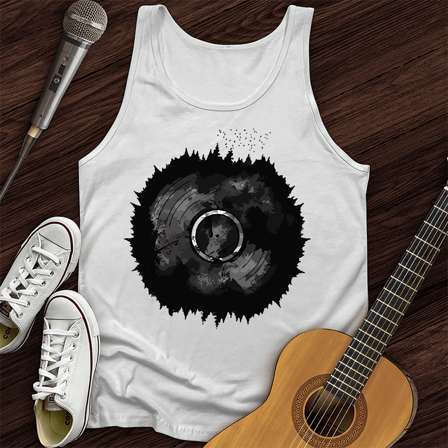 Printify Tank Top White / XS Forrest Record Unisex Tank Top