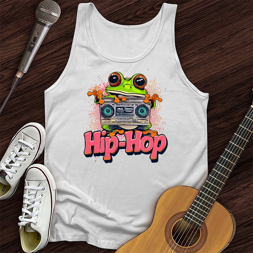 Printify Tank Top White / XS Funky Frog Unisex Tank Top