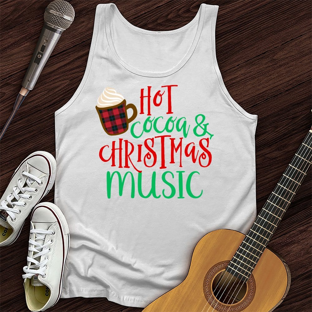 Printify Tank Top White / XS Hot Cocoa Unisex Tank Top