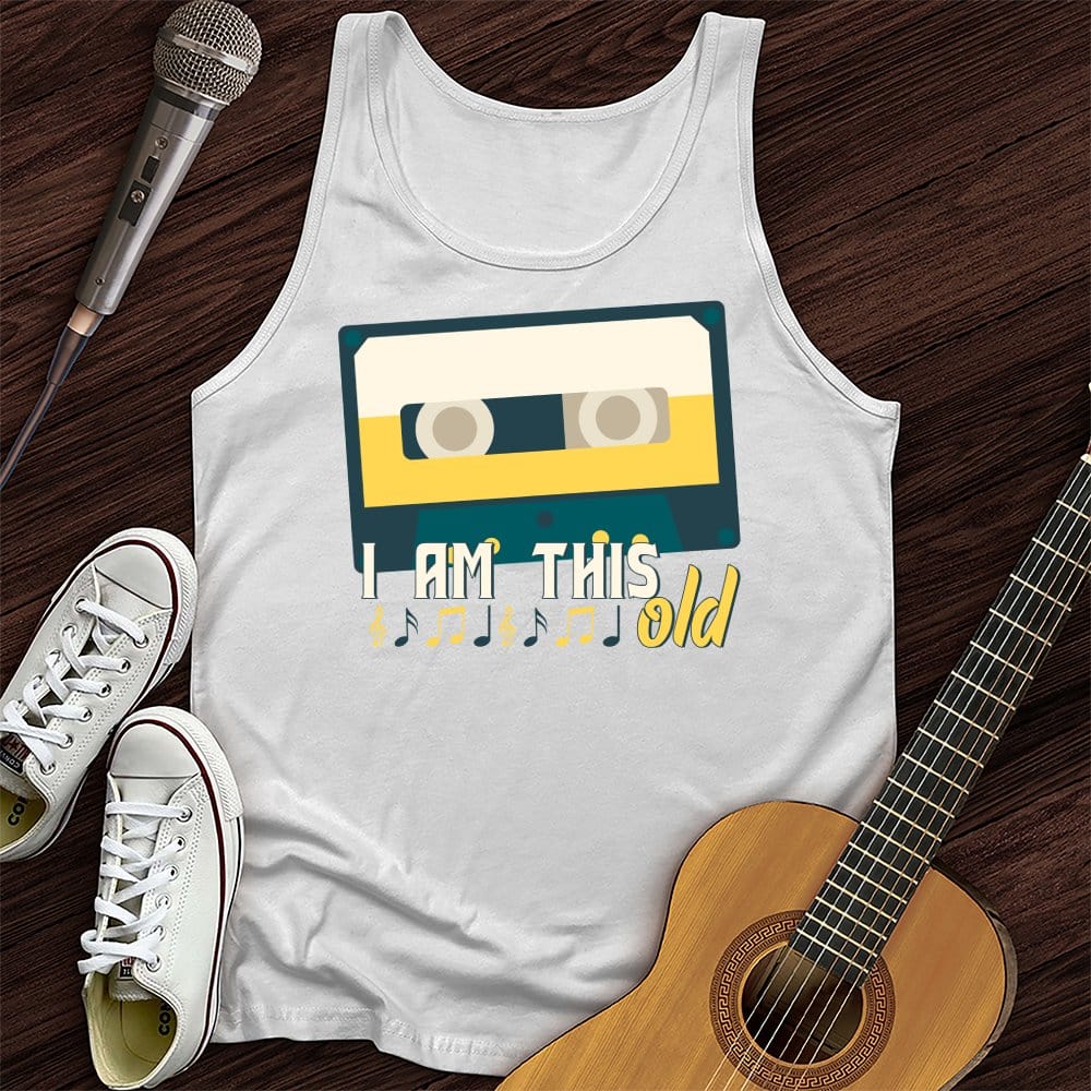 Printify Tank Top White / XS I Am This Old Unisex Tank Top