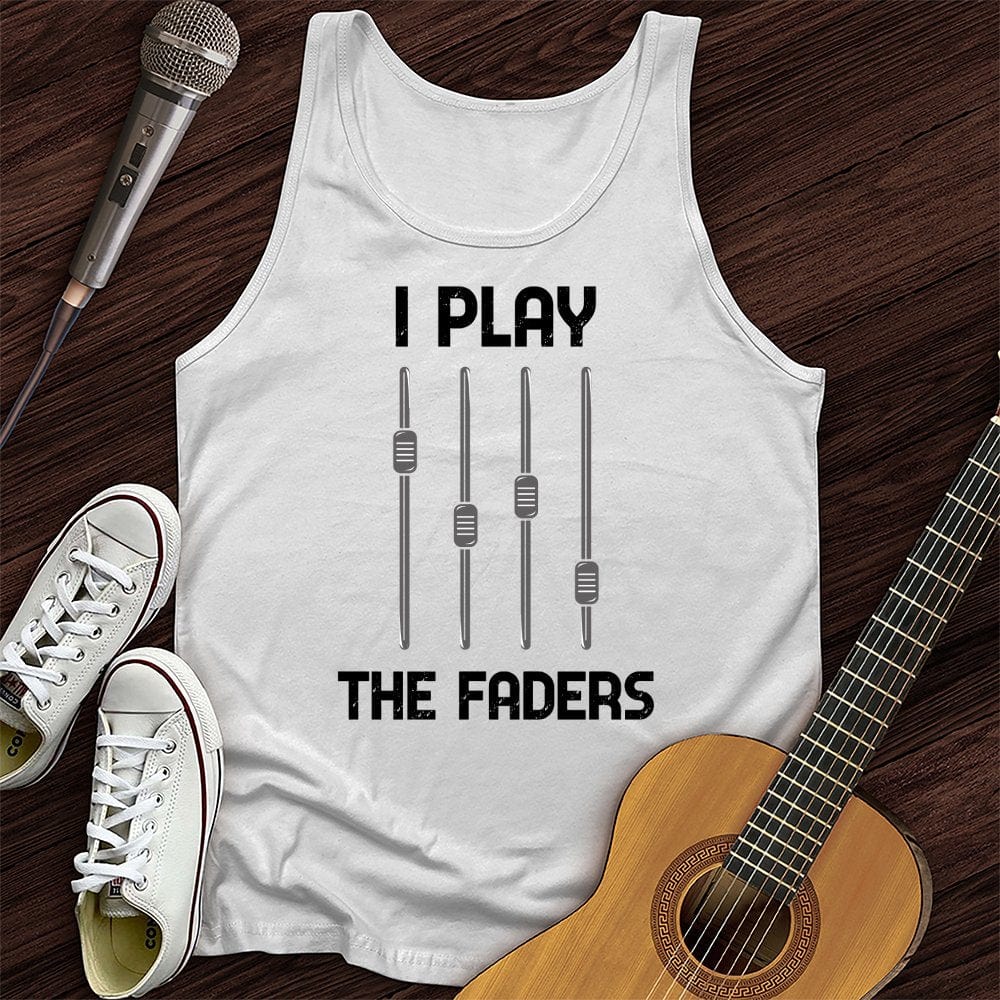 Printify Tank Top White / XS I Play The Faders Tank Top