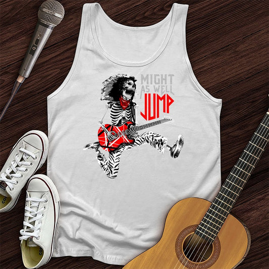 Printify Tank Top White / XS Jump Unisex Tank Top