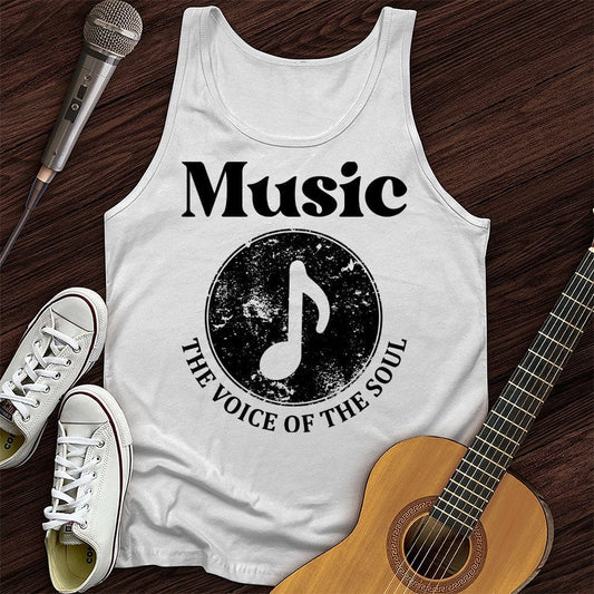 Printify Tank Top White / XS Language of Music Unisex Tank Top