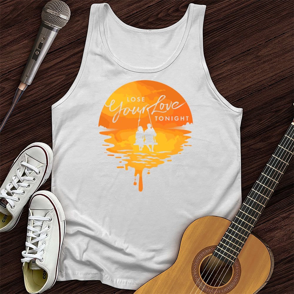 Printify Tank Top White / XS Lose Your Love Tonight Unisex Tank Top