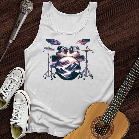 Printify Tank Top White / XS Mountain Beat Unisex Tank Top