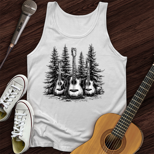 Printify Tank Top White / XS Music In Nature Tank Top