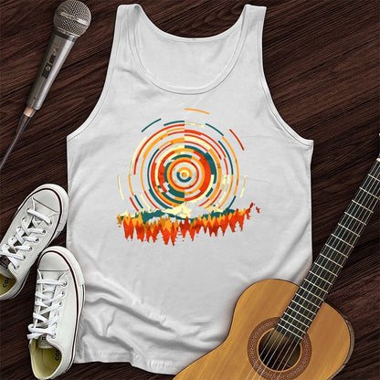Printify Tank Top White / XS Musical Sunset Unisex Tank Top
