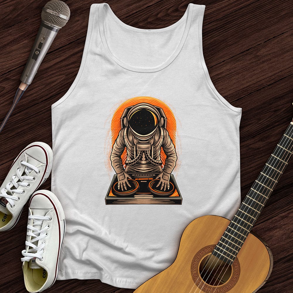 Printify Tank Top White / XS Orange Astro Unisex Tank Top