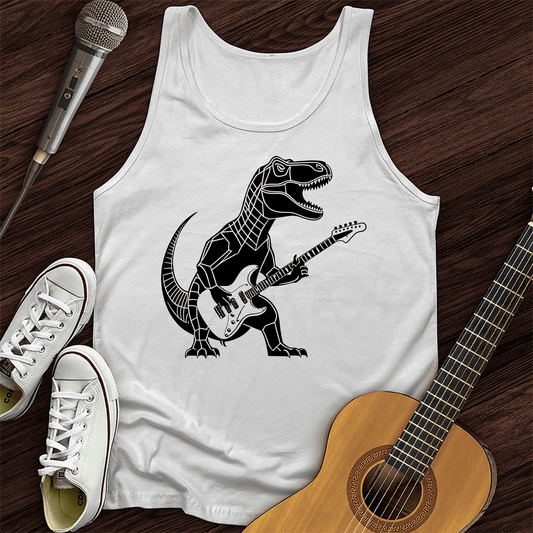 Printify Tank Top White / XS Rex Rock and Roll Tank Top