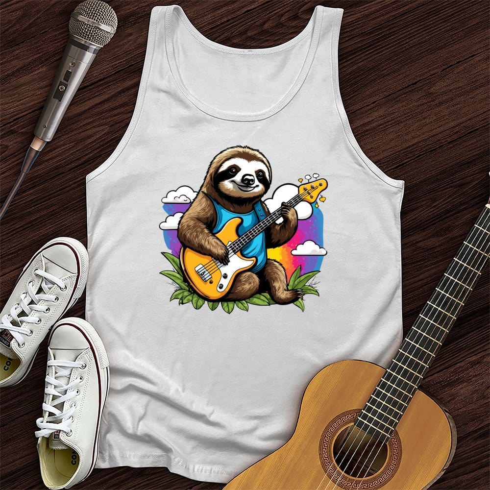 Printify Tank Top White / XS Slow Music Unisex Tank Top