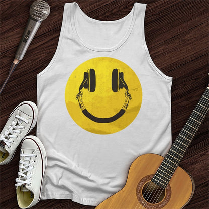 Printify Tank Top White / XS Smile Unisex Tank Top