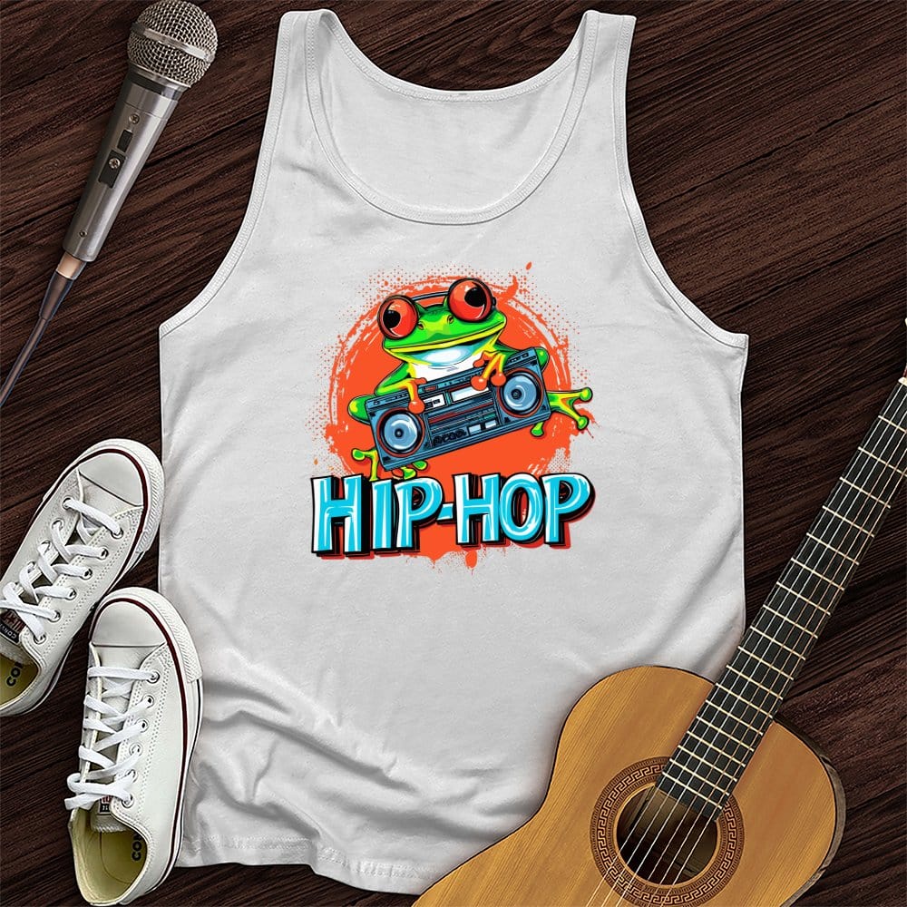 Printify Tank Top White / XS Stereo Frog Unisex Tank Top