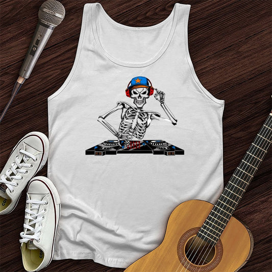 Printify Tank Top White / XS Undead DJ Tank Top