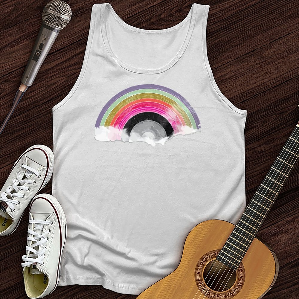 Printify Tank Top White / XS Vinyl In The Sky Unisex Tank Top