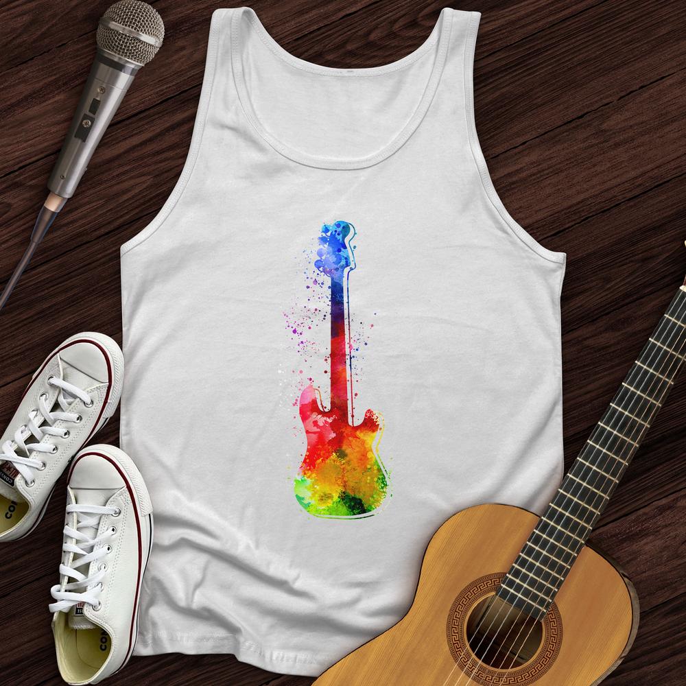 Printify Tank Top White / XS Water Color Electric Unisex Tank Top