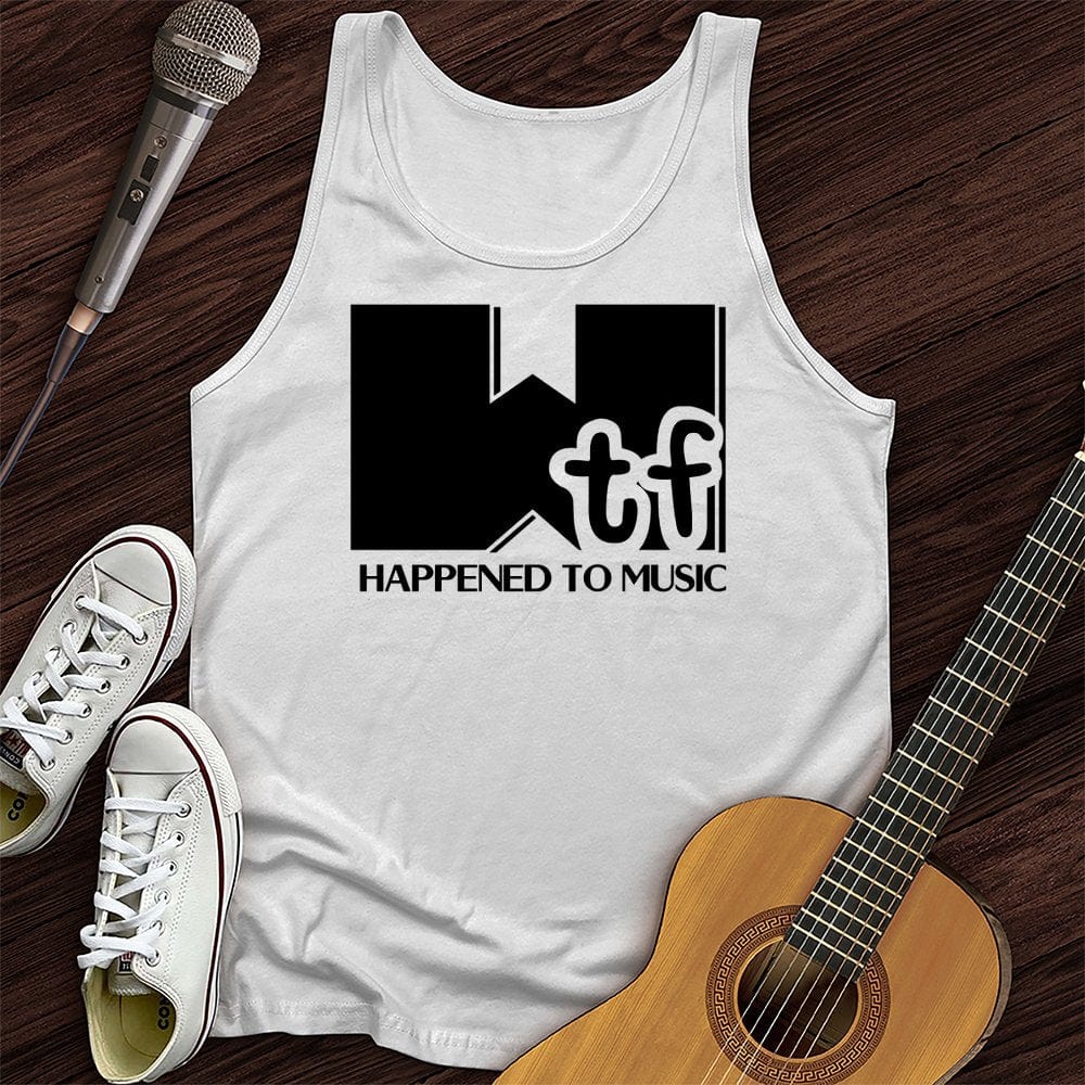 Printify Tank Top White / XS What Happened To Music Unisex Tank Top